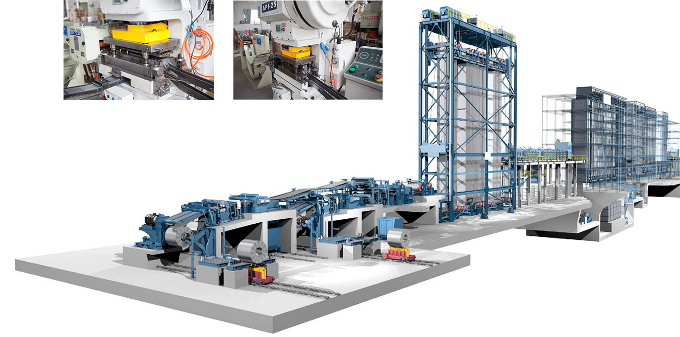 Silicon steel coil production line